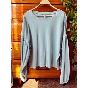 Z supply Balloon Sleeve Shirt, Size: Large